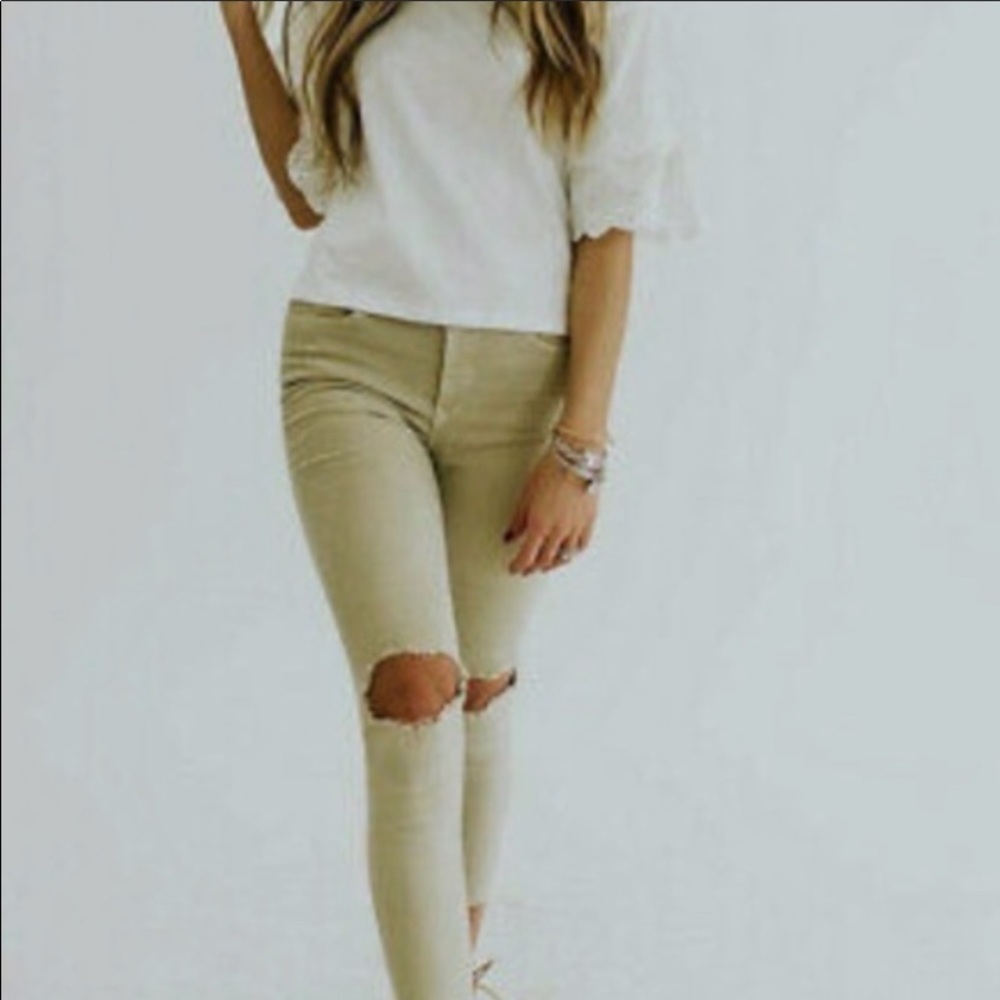 Free People Blow Out Skinny Jean